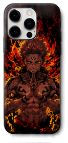Coque Sukuna Flammes Du Roi | iPhone, Samsung - coque silicone manga Sukuna pour iPhone et Samsung