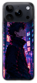 Coque Megumi Fushiguro Neon Nocturne | iPhone, Samsung - coque silicone manga Megumi Fushiguro