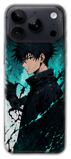 Coque Megumi Fushiguro Profil Turquoise | iPhone, Samsung - coque silicone manga Megumi Fushiguro