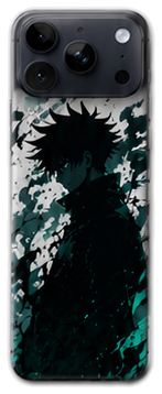 Coque Megumi Fushiguro Silhouette Turquoise | iPhone, Samsung - coque silicone manga Megumi Fushiguro