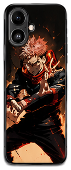 Coque Yuji Itadori Flammes Du Combat | iPhone, Samsung - coque silicone manga Yuji Itadori
