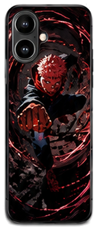 Coque Yuji Itadori Frappe Circulaire | iPhone, Samsung - coque silicone manga Yuji Itadori