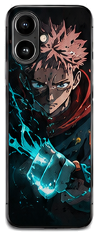 Coque Yuji Itadori Poing Turquoise | iPhone, Samsung - coque silicone manga Yuji Itadori