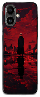 Coque Yuji Itadori Silhouette Rouge | iPhone, Samsung - coque silicone manga Yuji Itadori