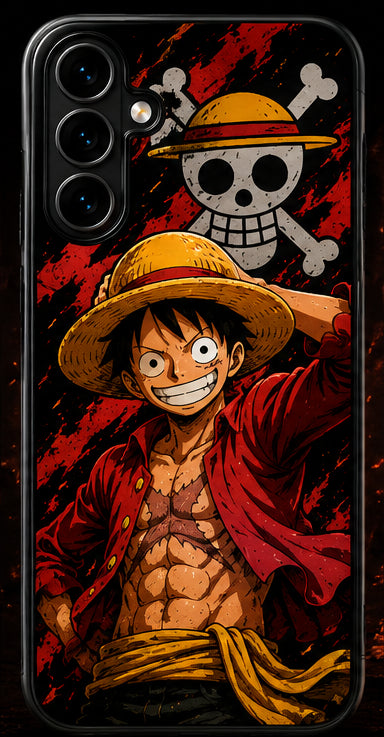 Coque Luffy Chapeau de Paille One Piece pour Samsung Galaxy et iPhone avec impression UV HD