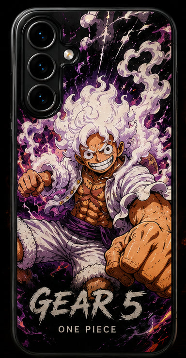Coque Luffy Gear 5 One Piece pour Samsung Galaxy et iPhone avec impression UV HD