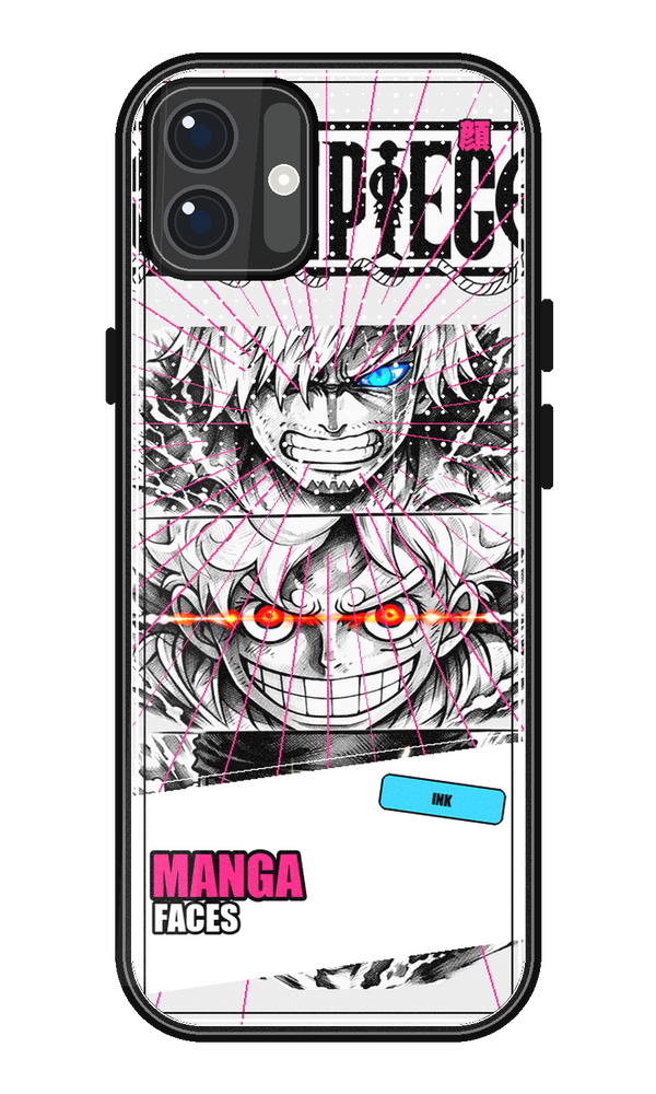 Coque One Piece Manga Faces Noir & Blanc | iPhone, Samsung - coque One Piece silicone manga pour iPhone et Samsung