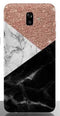 Coque Samsung Galaxy J8 2018 Marbre Paillettes