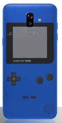 Coque Samsung J8 2018 Game Boy Bleue