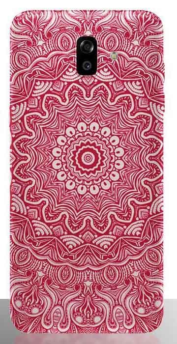 Coque Samsung Galaxy J8 2018 Mandala Rouge