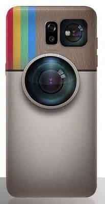 Coque TPU Pour Samsung J8 2018 Appareil Photo Insta