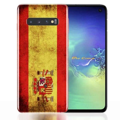 Coque Samsung Galaxy S10 Drapeau Espagnol Grunge