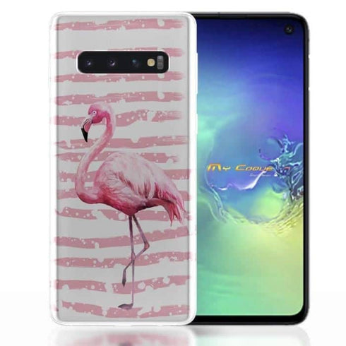 Coque Samsung S10 Flamant Rose