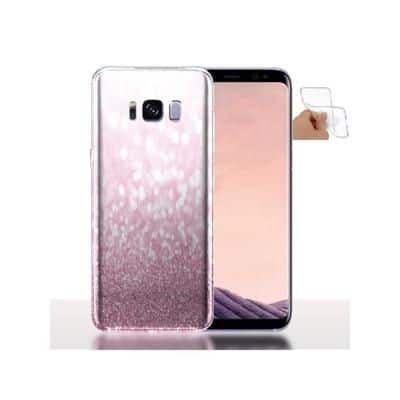 Coque Samsung S8 / S8 PLUS Strass Rose / Pour les filles