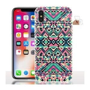 Coque iPhone X / XS Azteque Addict Turquoise