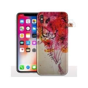Coque iPhone X / XS Bouquet Fleurs Rouges