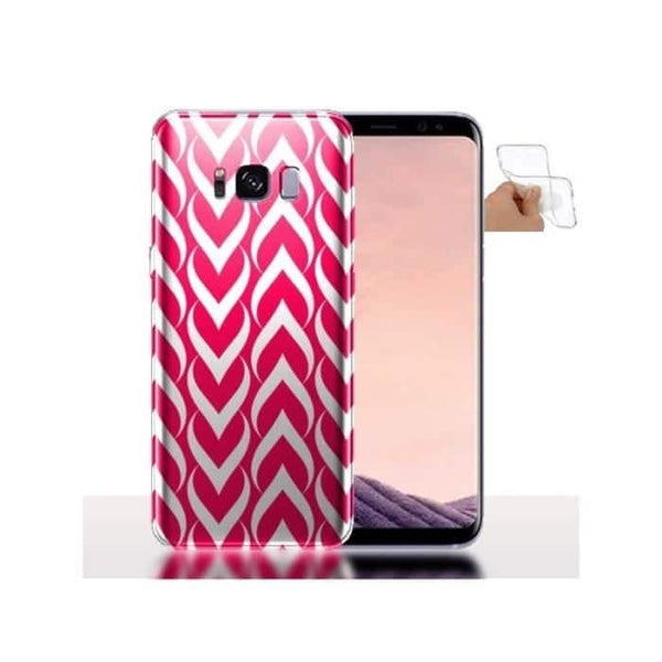Coque Galaxy S8 / S8 PLUS Tribale Rose / Housse a clipper