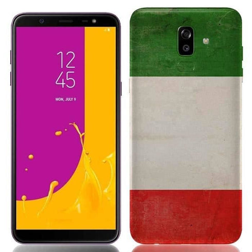 Coque Samsung Galaxy J8 2018 Drapeau Italie Vintage