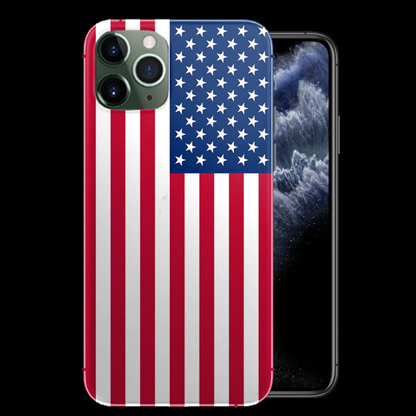 Coque Tpu iPhone 11 Drapeau USA - Protection antichocs - iPhone 11, 11 MAX, 11 MAX PRO