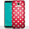 Coque Samsung J6 2018 / J6 PLUS Rouge à Pois Blancs