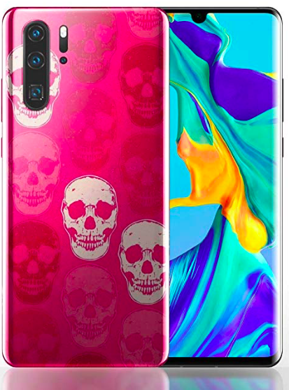 Coque Huawei P30 / P30 PRO Skull Rose - Impression tête de mort