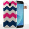 Motifs Décoratifs - Coque Samsung J6 2018 / J6 PLUS Chevrons Roses et Bleus