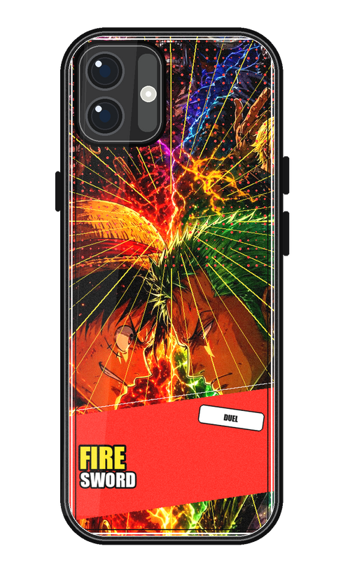 Coque One Piece Fire Sword Energy | iPhone, Samsung - coque One Piece silicone manga pour iPhone et Samsung