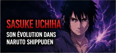 Sasuke Uchiha avec Sharingan et Rinnegan ambiance Naruto Shippuden
