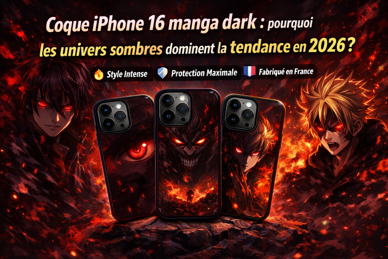 Pourquoi le style manga dark fonctionne  bien pour les coques iphone 16 manga
