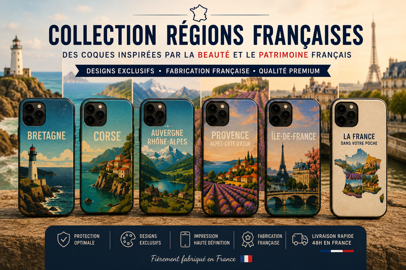 Coques Régions Françaises : découvrez des designs inspirés du patrimoine et des paysages de France