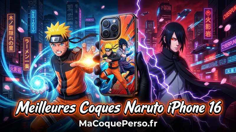Meilleures coques Naruto iPhone 16 — Guide Top 10 Designs Manga 2025 | MaCoquePerso