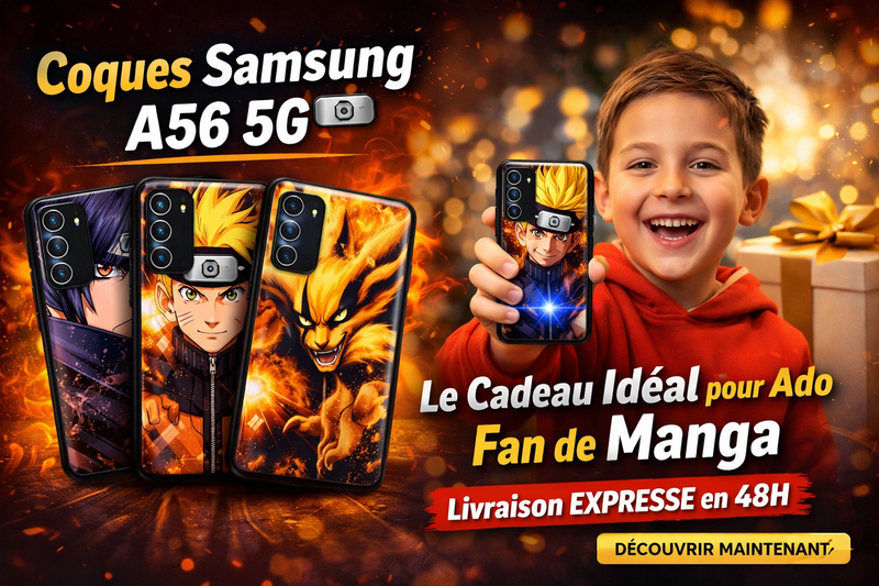 trouvez une idée cadeau pour votre ado avec la coque samsung a56 naruto manga