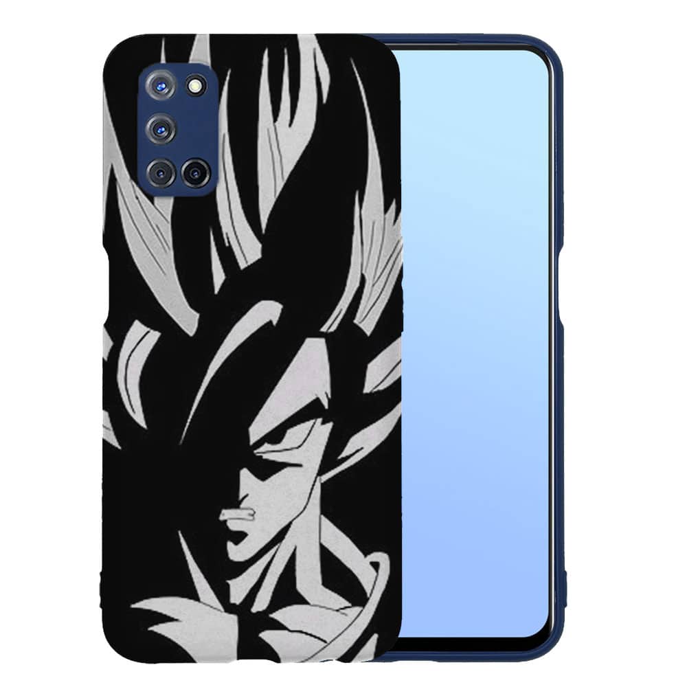 Coque Oppo A52 manga Super Cyan et Sango